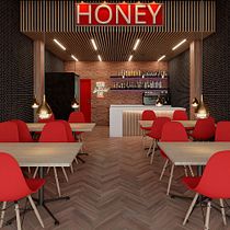 My project in Interior Design for Restaurants course. Projekt z dziedziny  Modelowanie 3D i Projektowanie wnętrz użytkownika aguasantagonzaleztorres - 23.02.2021