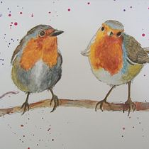 My project in Artistic Watercolor Techniques for Illustrating Birds course. Watercolor Painting project by Emma Kiriakopoulou - 02.23.2021