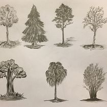 My project in Drawing for Beginners Level -1 course. Traditional illustration project by Maria Maksakova - 02.23.2021