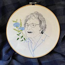 My project in Creation of Embroidered Portraits course. Embroider project by Jennifer Ickes - 11.30.2020