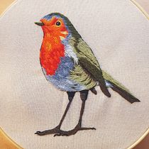 Mi Proyecto del curso: Pintar con hilo: técnicas de ilustración textil. Embroider project by Erika Lopez - 02.24.2021