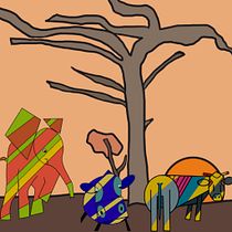 Mi Proyecto del curso: Ilustración digital con formas geométricas para principiantes. Ilustração tradicional projeto de Kalenik Vasquez - 24.02.2021