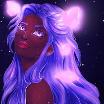Meu projeto do curso: Retrato de personagens femininas com Procreate. Blue. Drawing, Digital Illustration, and Digital Painting project by Emily White - 02.15.2021