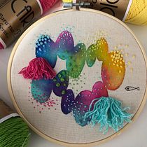 Proyecto final: un pedacito de mar. Embroider, and Traditional illustration project by Piojo Basagoiti - 02.24.2021
