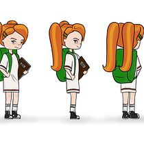 Meu projeto do curso: Design de personagens para animação com Photoshop. Character Animation project by Joana Duque - 03.05.2021