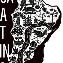Caatinga no estilo xilogravura. Projeto do curso: Ilustração vetorial com estilo doodles. Vector Illustration project by Vanessa Erler Sontag - 03.16.2021
