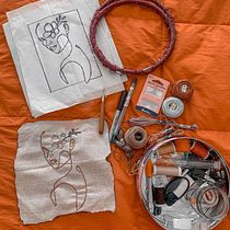 Mi Proyecto del curso: Retrato lineal bordado. Un projet de Broderie de Paula Zamora - 25.02.2021