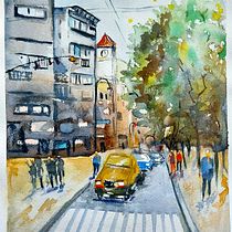 Mi Proyecto del curso: Paisajes urbanos en acuarela Ein Projekt aus dem Bereich Aquarellmalerei von Liliana Donato - 25.02.2021
