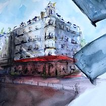 My Project in Architectural Sketching with Watercolor and Ink Course. Ilustração arquitetônica projeto de llait_jollyna - 25.02.2021