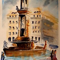 Mon projet du cours : Dessin architectural à l’aquarelle et à l’encre. Pintura em aquarela projeto de ji_na - 25.02.2021