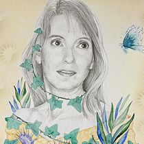 Mi Proyecto del curso: Retrato con lápiz, técnicas de color y Photoshop. Artes plásticas, Desenho, Desenho a lápis, Desenho artístico, Desenho de retrato, Ilustração tradicional, Ilustração digital, e Pintura em aquarela projeto de nkurtoa - 25.02.2021