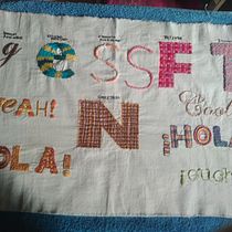 Mi Proyecto del curso: Letras bordadas: el hilo como herramienta gráfica. Embroider, and Textile Design project by María del Pilar Hernández García - 02.25.2021