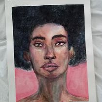 Mi Proyecto del curso: Retrato artístico en acuarela. Fine Arts project by Andrea Aracena - 02.25.2021