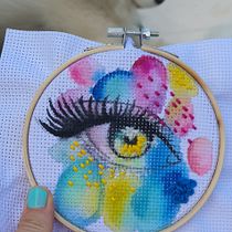 MI PROYECTO FINAL ACUARELA MAS BORDADO. Embroider project by ESTHER LÓPEZ PÉREZ - 02.26.2021