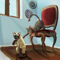 My Cats. Pintura digital projeto de Eduardo Estevão - 26.02.2021