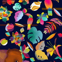 Mein Kursprojekt: Flat Illustration mit Photoshop. Traditional illustration project by chrikom - 02.26.2021