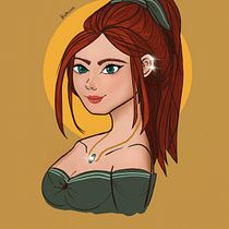 Meu projeto do curso: Retrato de personagens femininas com Procreate. Digital Illustration project by Beatriz Haas - 02.27.2021