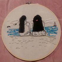 Disfrutando del paraíso. Een project van Borduurwerk van Mercedes Miranda - 27.02.2021