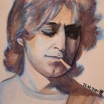 My project in Artistic Portrait with Watercolors course. Watercolor Painting project by olastofos - 02.27.2021
