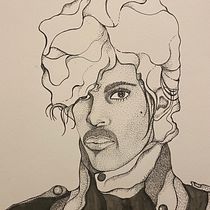 My project in Introduction to Portraits with India Ink and Nibs course. Desenho projeto de Courtney Sheets - 28.02.2021