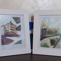My project in Architectural Sketching with Watercolor and Ink course. Watercolor Painting project by Stefano Varone - 02.28.2021
