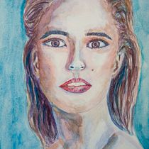 My project in Artistic Portrait with Watercolors course. Watercolor Painting project by ingrid_gras_78 - 02.28.2021