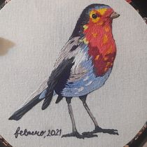 Mi Proyecto del curso: Pintar con hilo: técnicas de ilustración textil. Arts, Crafts, Embroider, Creativit, and DIY project by Melisa Pérez - 02.28.2021