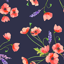 My project in Creating Patterns Using Watercolor course. Pattern Design project by Elena Lanzoni - 02.28.2021