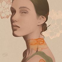 Mi Proyecto del curso: Retrato ilustrado con Procreate. Ilustração digital projeto de Tamara - 01.03.2021