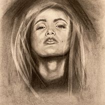 My project in Artistic Charcoal Portraiture: Creating Atmosphere course. Desenho artístico projeto de Poppi Legg - 01.03.2021