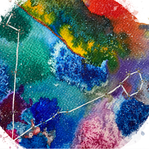 Galaxy & Piscis Constellation . Un progetto di Pittura ad acquerello di Catalina Ionescu - 01.03.2021