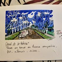 Viaje fluvial desde Narbona a Homps. Street Art project by Clàudia Bescós Yáñez - 03.01.2021