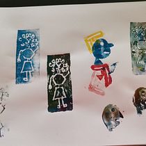 Lina Luna learns to draw. Character Design, Children's Illustration, and Traditional illustration project by irina26pop - 03.01.2021