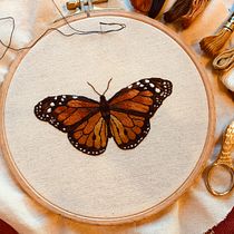 My project in Realistic Embroidery Techniques course. Embroider project by Rebecca Vizoso - 03.01.2021