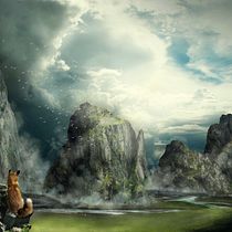 Fondo con zorro Matte Painting. Children's Illustration, Design, and Traditional illustration project by zawiz - 03.01.2021