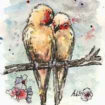 My project in Artistic Watercolor Techniques for Illustrating Birds course. Traditional illustration, Watercolor Painting, Realistic Drawing, and Naturalistic Illustration project by Dana Doubravka Mikulcová - 07.28.2021