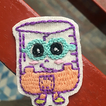 Mi Proyecto del curso: Ilustración de personajes con hilo y aguja. Un projet de Broderie de Victoria Escobedo - 16.03.2021