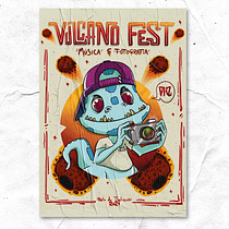 Ilustración digital aplicada a productos - Vulcano Fest. Ilustração tradicional e Ilustração digital projeto de Byron Cepeda - 02.03.2021