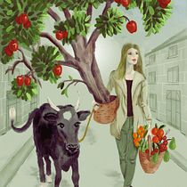 My project in Procreate: Creative Illustration Techniques course. Un progetto di Illustrazione digitale e Illustrazione tradizionale di Marguerite Cousins - 05.03.2021