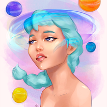 My project in Digital Fantasy Portraits with Photoshop. Digital Drawing project by smsteh - 03.01.2021