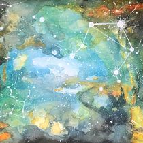 My project in Modern Watercolor Techniques course. Un progetto di Pittura ad acquerello di Mira Staszowski - 08.03.2021