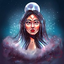 My project in Digital Fantasy Portraits with Photoshop course. Traditional illustration project by mgabatina - 03.02.2021
