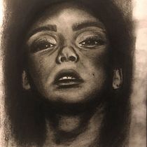 My project in Artistic Charcoal Portraiture: Creating Atmosphere course. Desenho de retrato projeto de martina_293768 - 02.03.2021