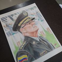 Retrate General Jorge Vargas de la policía y a Robert de Niro. Realistic Drawing project by Breiner Diaz - 03.08.2021