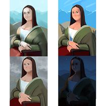 Mona Lisa lighting test :). Digital Illustration project by Nat - 03.03.2021