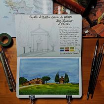 ĶMi Proyecto del curso: Mi visión de La Toscana . Fine Arts project by Alicia Anton Collado - 03.03.2021