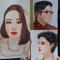 Mi Proyecto del curso: Cuaderno de retratos en acuarela. Sketching, Creativit, Portrait Drawing, and Watercolor Painting project by Fernanda Oyervides - 03.03.2021
