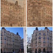 Mi Proyecto del curso: Dibujo arquitectónico con acuarela y tinta. Edificio Plus Ultra. Madrid. Watercolor Painting project by iiudobro56 - 03.03.2021