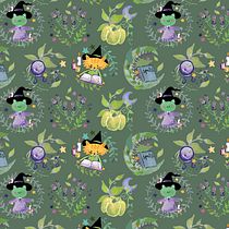 Spooky Surface Patterns. Design, Traditional illustration, and Pattern Design project by Beckie Clarke - 03.03.2021
