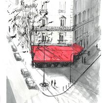 My project in Architectural Sketching with Watercolor and Ink course. Architectural Illustration project by Andrew Hoare - 03.04.2021